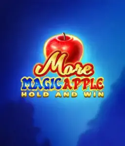 Enter the magical realm of More Magic Apple Hold and Win Slot by 3 Oaks Gaming, featuring a luminous red apple on a deep blue background. This graphic portrays the enchanting theme with a touch of mystery. Suited for lovers of magical themes, the vibrant color scheme and attractive artwork draw players into the game's magical world. 