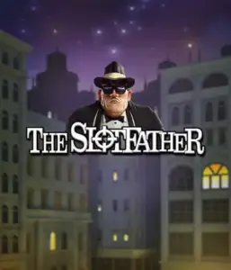 Immerse yourself in the underworld realm of The Slotfather game by Betsoft, showcasing a powerful mafia boss posed against a nocturnal cityscape. This image captures the intense essence of the mafia underworld, with the boss dressed in a sharp black suit and fedora. Perfect for players who enjoy mafia stories, providing a thrilling adventure. 