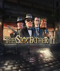 Dive into the shadowy world of The Slotfather Part II game by Betsoft, highlighting four iconic mafia characters in front of a shadow-lit urban backdrop. This graphic portrays the gritty atmosphere of the organized crime with its detailed character design and ominous setting. Ideal for lovers of gangster-themed games, offering a thrilling gaming experience. 